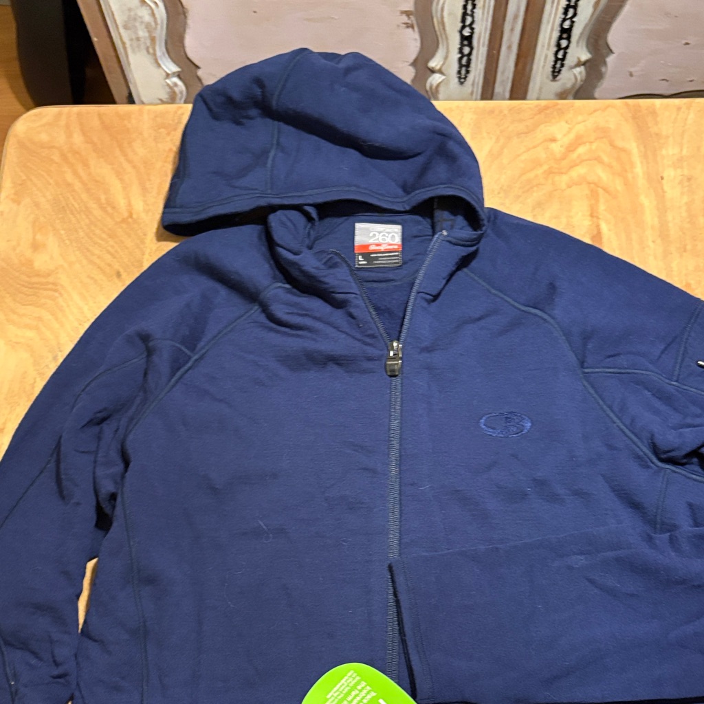 New Icebreaker Men’s Navy Men’s Fleece Zip Up Jacket
